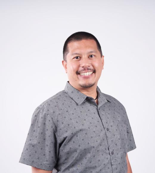 Joseph Villegas smiles at the camera