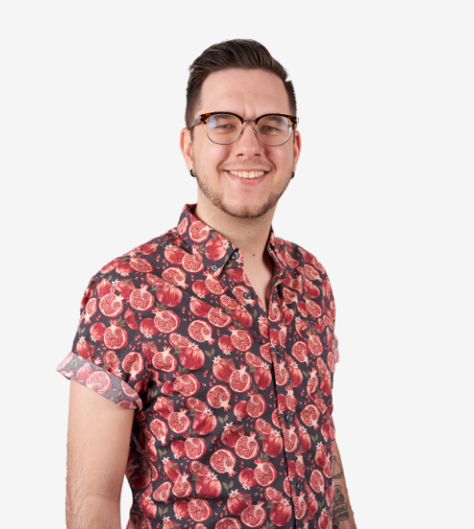 Stephen Hosburg poses for a headshot.